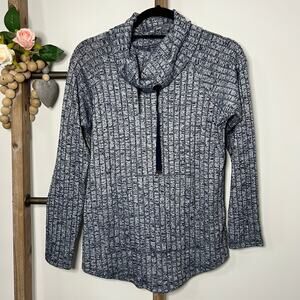 Nic Zoe Long Sleeve Cowl Neck Sweatshirt Size Small
